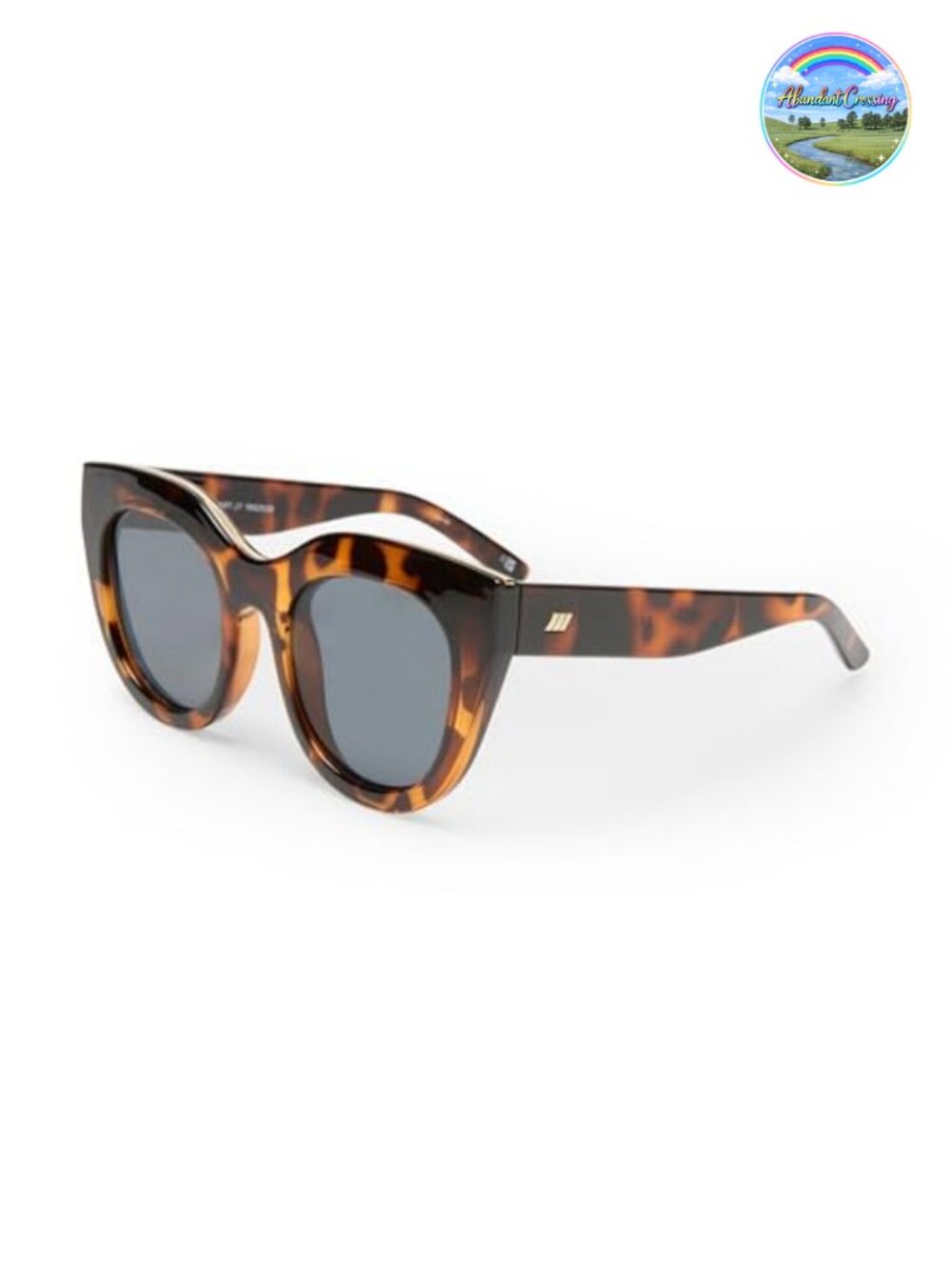 Le Specs Air Heart Cat Eye Sunglasses Oversized Frame Scratch-Resistant Lenses